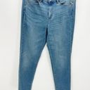 J.Jill  Blue Denim Boyfriend Straight Leg Ankle 5 Pockets Jeans Women's Size 10 Photo 6