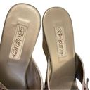 Brighton  Metallic Buckle Women’s Wedge Sandal Size 8 Open Toe Comfy Slip On cork Photo 3