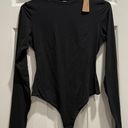 SKIMS FITS EVERYBODY LONG SLEEVE CREW NECK BODYSUIT ONYX MEDIUM Photo 3