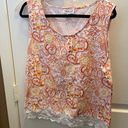 Coldwater Creek Ladies’  Lace Hem Tank (XL) Photo 0