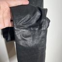 Rag and Bone  Sz 23 Nina High Rise Leather Black Cropped Pants Photo 5