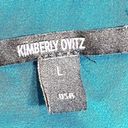 Kimberly  OVITZ Large Rouran Dress Teal Photo 5