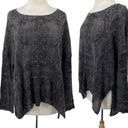 Wooden Ships  Sweater Snakeskin Pattern Scoopneck Wool Mohair Pullover Grey S/M Photo 0