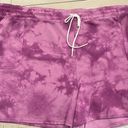 Sonoma Women’s Shorts 3X Fleece Lounge Relaxed Fit Lilac Tye Dye Workout Athletic Gym Photo 0