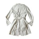 United Colors Of Benetton  Cream Trench Coat Cotton Size Medium EU 44 Midi Photo 2