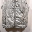 Chico's  silver puffer vest Photo 1