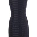 Carmen Marc Valvo  black satin stripe sheath size 8 Photo 1