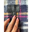 Rachel Zoe  blue wool blend oversized plaid coat size s Photo 6