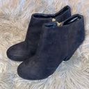 Candie's Black Suede Heeled Booties Photo 0