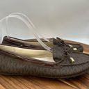 Michael Kors Michael  Daisy Loafers Monogram Signature Brown Gold Women's 7.5M Photo 0