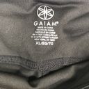 Gaiam  OM-DRI Flare Leg Yoga Pants Pullon Stay-Put Waist Stretchy Black XL, NWT Photo 5