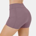 Halara  Cloudful Air Fabric High Waisted Side Pocket Yoga Shorts 3.5" Photo 4