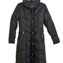 Cole Haan  Signature Black Down Midi Length Puffer Coat XS Classic Minimalist Photo 1