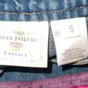 Susan Bristol Vintage 90s Y2K  Casuals Embroidered and Beaded Jean Vest Size S Photo 6