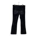DKNY  Y2K Black Mixed Media Velvet Denim Flared Jeans 11 Photo 4
