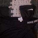 Nike Pro Combat Womens Leggings XL Capri Black Training Pants Athletic Photo 1