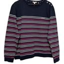 Barbour  Coastal Collection Ramble‎ Overlayer US Size 14 in Navy Stripe Cotton Photo 0