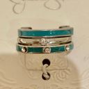 Jessica Simpson Brand New  Silver-tone/turquoise Ring Photo 0