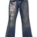 Zac Posen  X 7FAM Havana Embroidered Flare Jeans 27 Photo 2