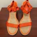 Ralph Lauren  Indigo Espadrille Wedges Orange size 11 Photo 10