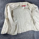 Anne Klein  Cream Black Striped 3/4 Sleeve Fully Lined Blazer Jacket 18W Photo 4