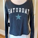 Grayson Threads Long Sleeve Crop Top Oversized XS Fits S M Shirt Photo 2