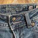 Miss Me  boot cut rhinestone chain pocket jeans, size 28 EUC Photo 4