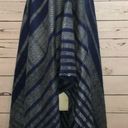 Woolrich  Shawl Cape Fringed Sweater Blue blanket Photo 1