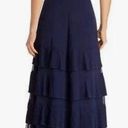 Fame and Partners NEW  Rosen Tiered-Pleat Gown Navy Photo 1