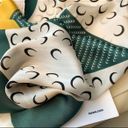 Silk Scarf, wraps Head Handkerchief Green Photo 4