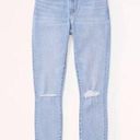 Abercrombie & Fitch  super skinny ankle high rise distressed knee jeans 12 Photo 0