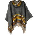 Handmade Poncho Metal Buckle Closure Hooded Size undefined Photo 2