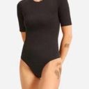 Everlane NWT  The Short Sleeve Crew Neck Black Brief Bodysuit Photo 0