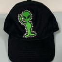 Handmade Black Green Alien Peace Sign Patch Studded Baseball Cap Trucker Hat 👽✨ Photo 0