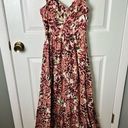 Agua Bendita  Cotton Blare Floral Maxi Dress S Photo 2