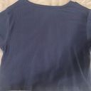 American Eagle cropped loose fit tee xs blue Photo 1