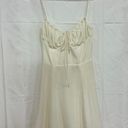 House Of CB  Araminta Sleeveless Spaghetti Strap Skater Mini Dress White Women XS Photo 2