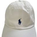 Polo  Ralph Lauren Chino Cap in White & Marlin Blue Photo 4