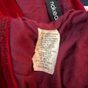 Naked Wardrobe wine red cropped velvet top Sz S Photo 2