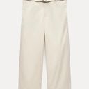 ZARA NWT  ZW COLLECTION POPLIN TROUSERS WITH BUCKLE. Size Large Photo 6