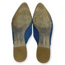 Madewell  Remi Mules in Blue Stamped Lizard leather women’s size 9.5 US Photo 5