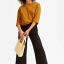 Everlane  Wide Leg Cropped Pants in Black Size 0 Photo 0