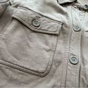 Good American  Tan Fleece Shacket Photo 7