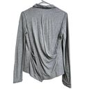 BCBGMAXAZRIA  Notch Lapel Crisscross Back Jersey Blazer Jacket Gray Women's XS Photo 1