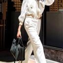 BCBGMAXAZRIA  Hugh Mesh Bomber Jacket Beige/White Size XXS NEW Photo 2