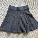 CAbi  100% Cotton Gray Knit Woven Cableknit Sweater Skirt Size Women’s Small Photo 1