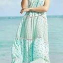 South Beach DEBBIE KATZ  AQUA LILY SLEEVELESS BOHO CROCHET MAXI DRESS MEDIUM Photo 0