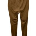 J.Jill  Acorn Brown Vegan Faux Suede Stretch Ankle Legging Pants Size SMALL Photo 3