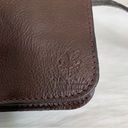 Vera Pelle  Dark Brown Genuine Leather Flap Crossbody Bag Photo 5