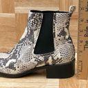 Steve Madden  “Devan” Faux Snakeskin Leather Pull On Ankle Chelsea Boots Size 8 Photo 10